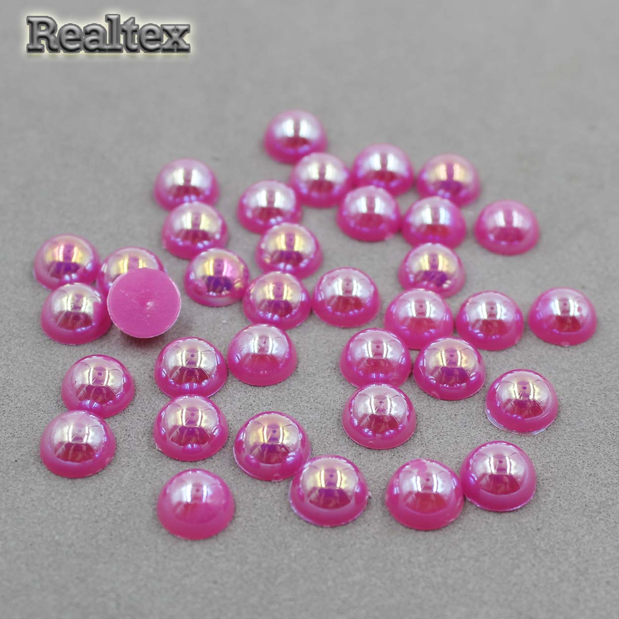 Полу-бусы  8мм (20гр) цв.АВ 09 фуксия