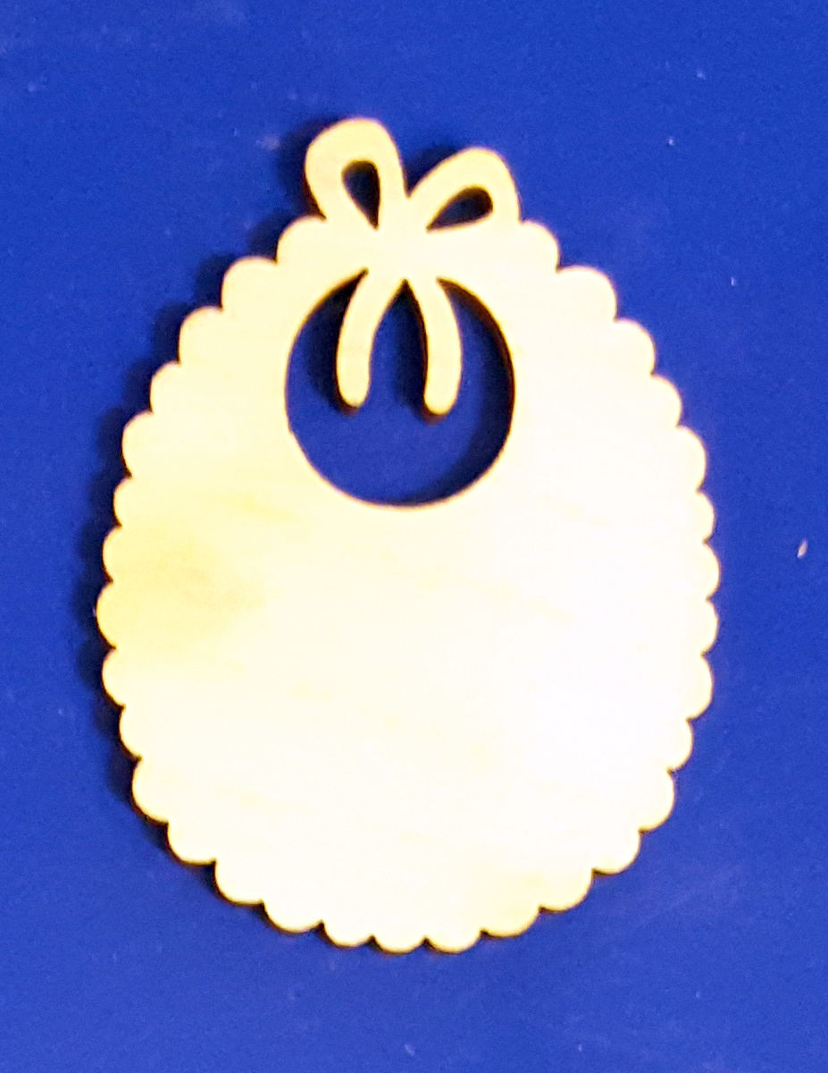 Заготовка для декорирования деревянная Нагрудник 25см