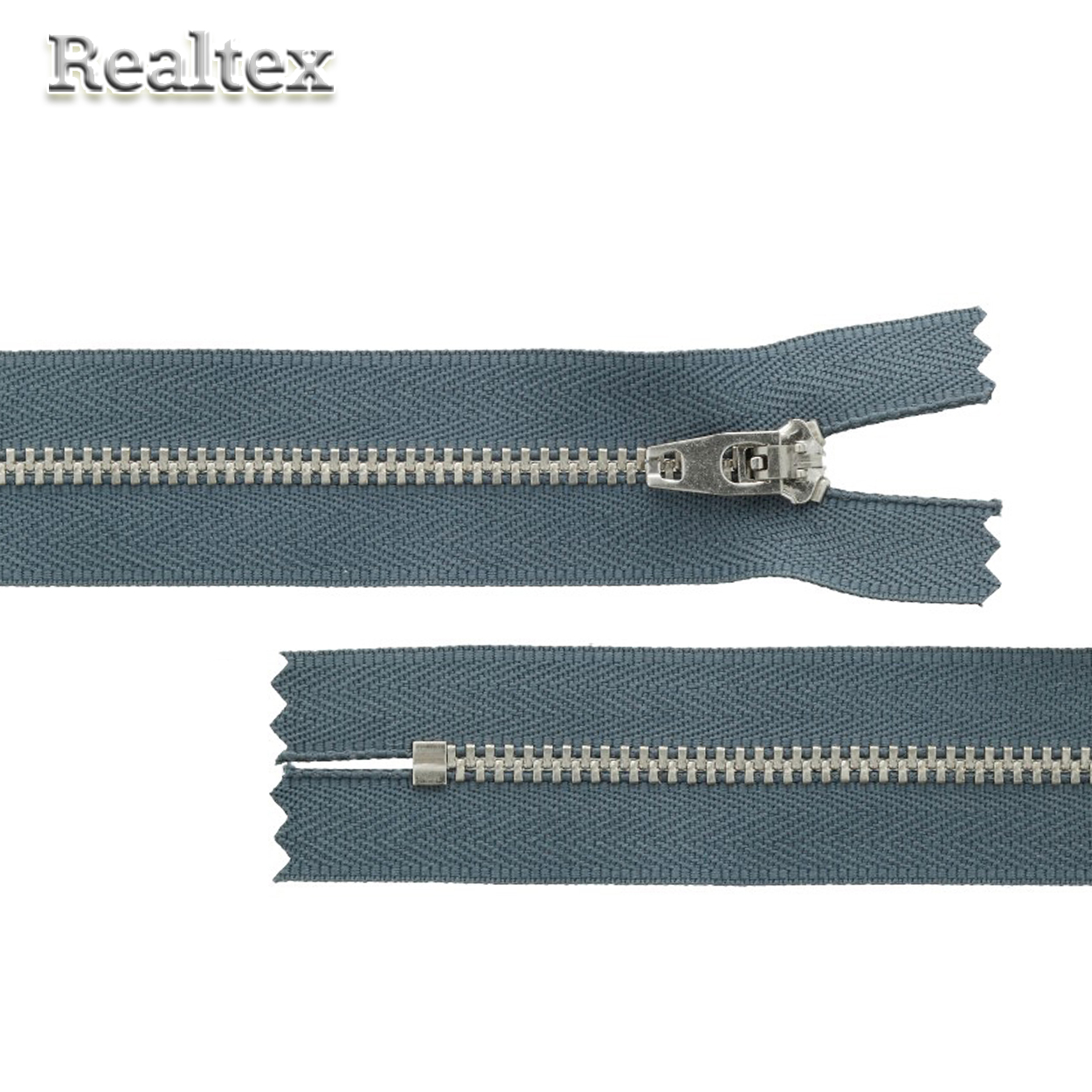 Молнии джинсовые JIN 4N никель 18см Т.4, неразъёмная цв.309 графит