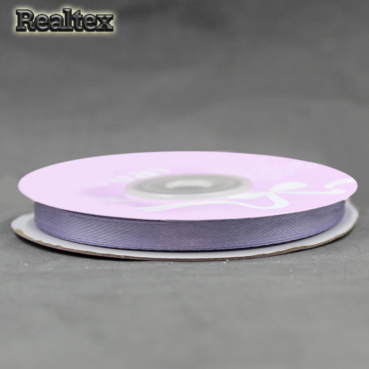 Лента атласная 6мм Realtex (27,4м) цв.4435 сиреневый