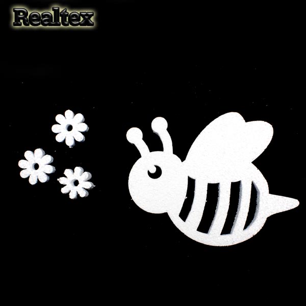 Заготовка для декорирования Пчела с ромашками 18см мод.13503 (1уп) (пенопласт пористый)