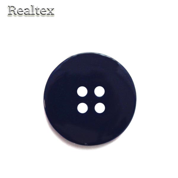 Пуговицы Realtex 4 прокола 21мм (100шт) цв.темно-синий