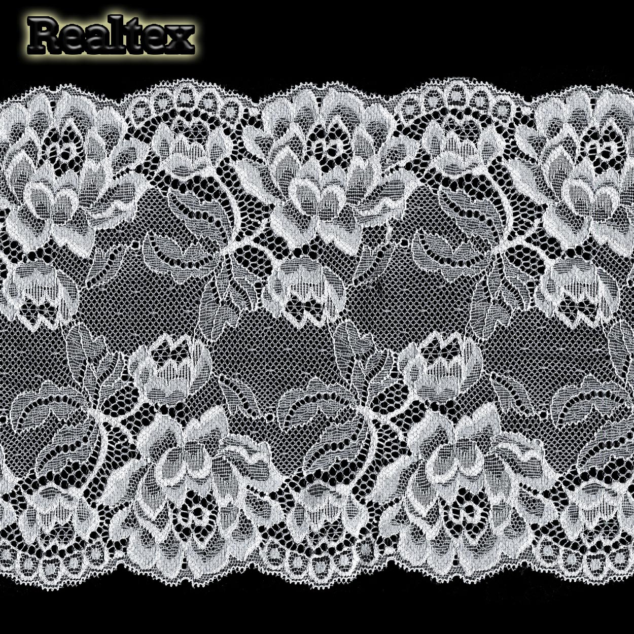 Кружево стрейч 180мм TBY L838 цв.17 серый