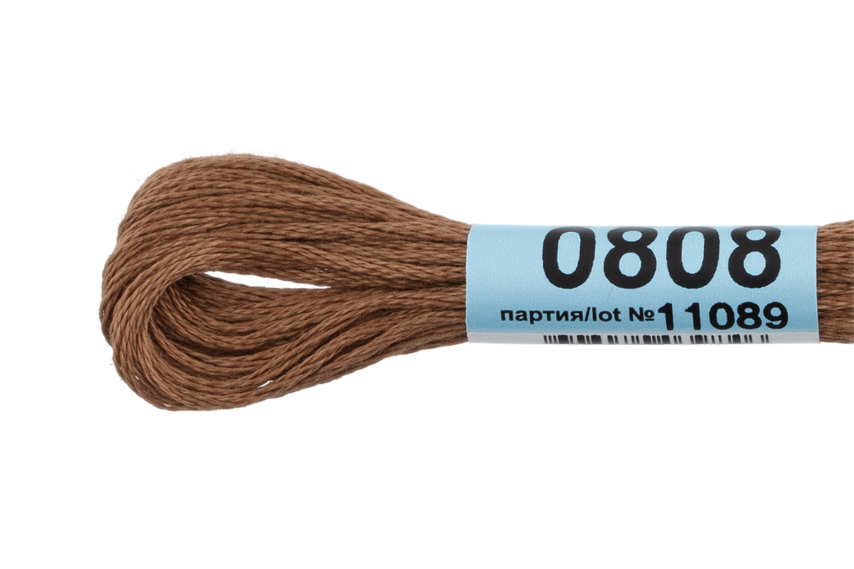 Мулине "Гамма" цв.0808 коричневый