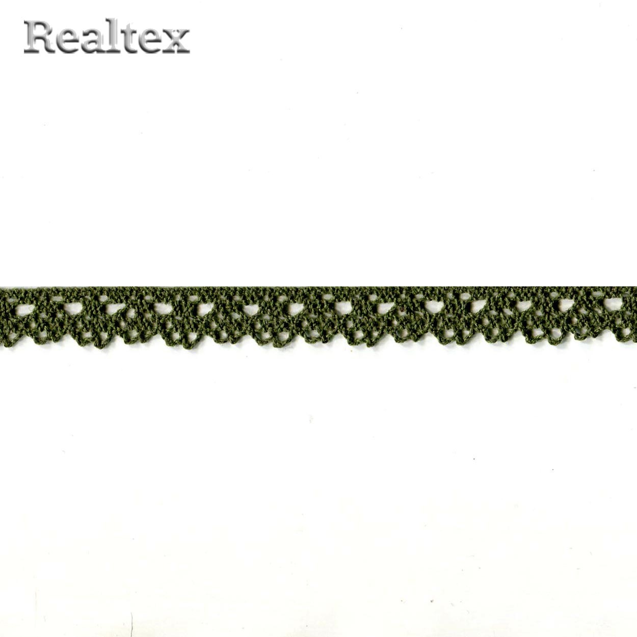 Кружево вязаное  12мм 12.01.071 цв.32 хаки