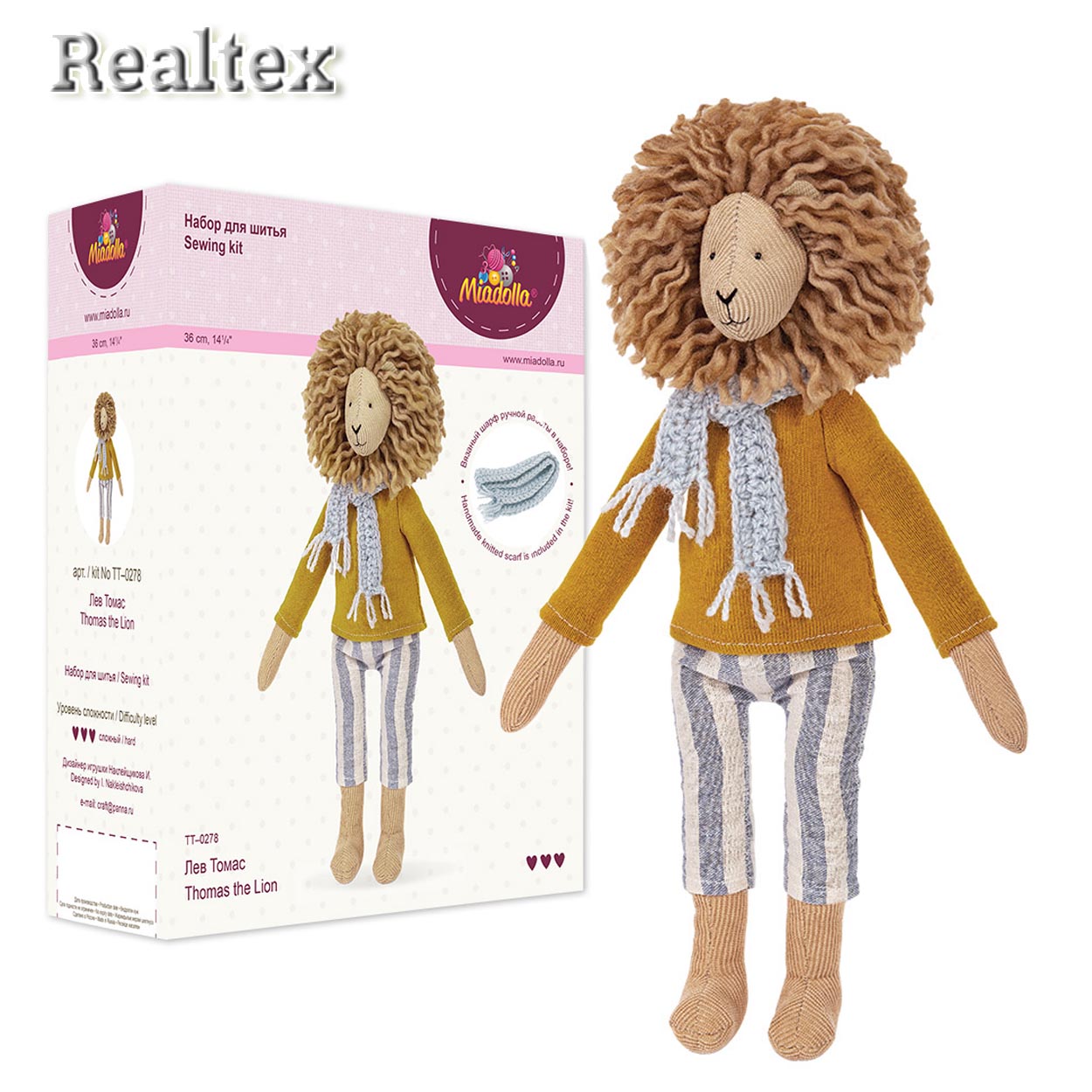 Набор для изготовления игрушки TT-0278 Лев Томас "Miadolla"