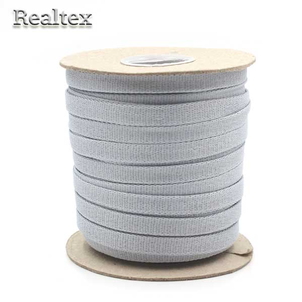 Шнур плоский 06с2341 14мм цв.040 светло-серый