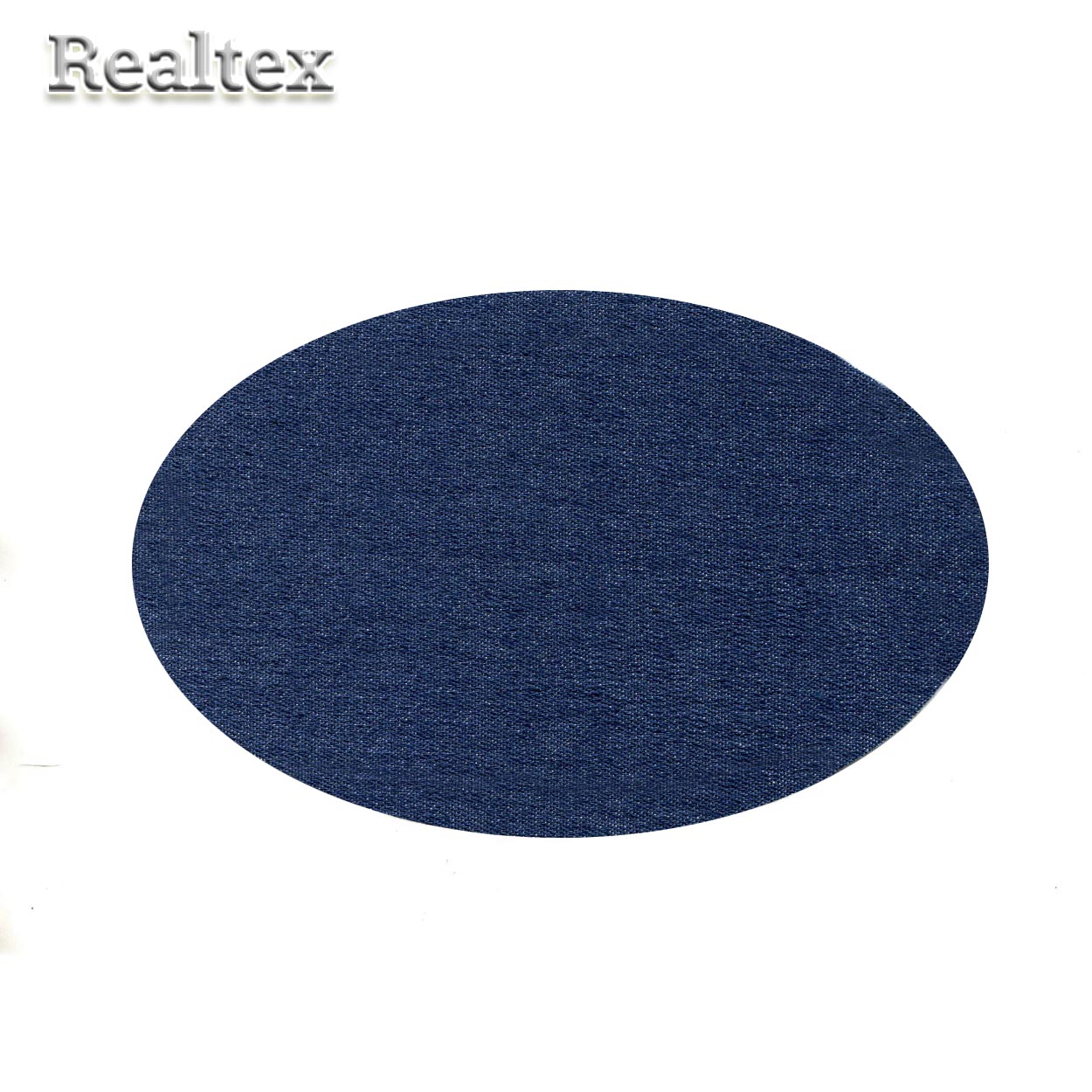 Термоаппликации джинсовые  Реалтекс S-4899 "Овал" цв.синий