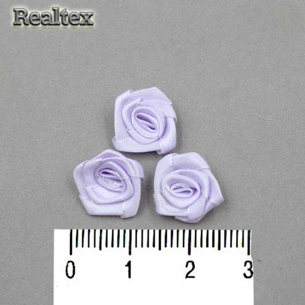 Розочки пришивные атласные Реалтекс R-2 цв.сиреневый