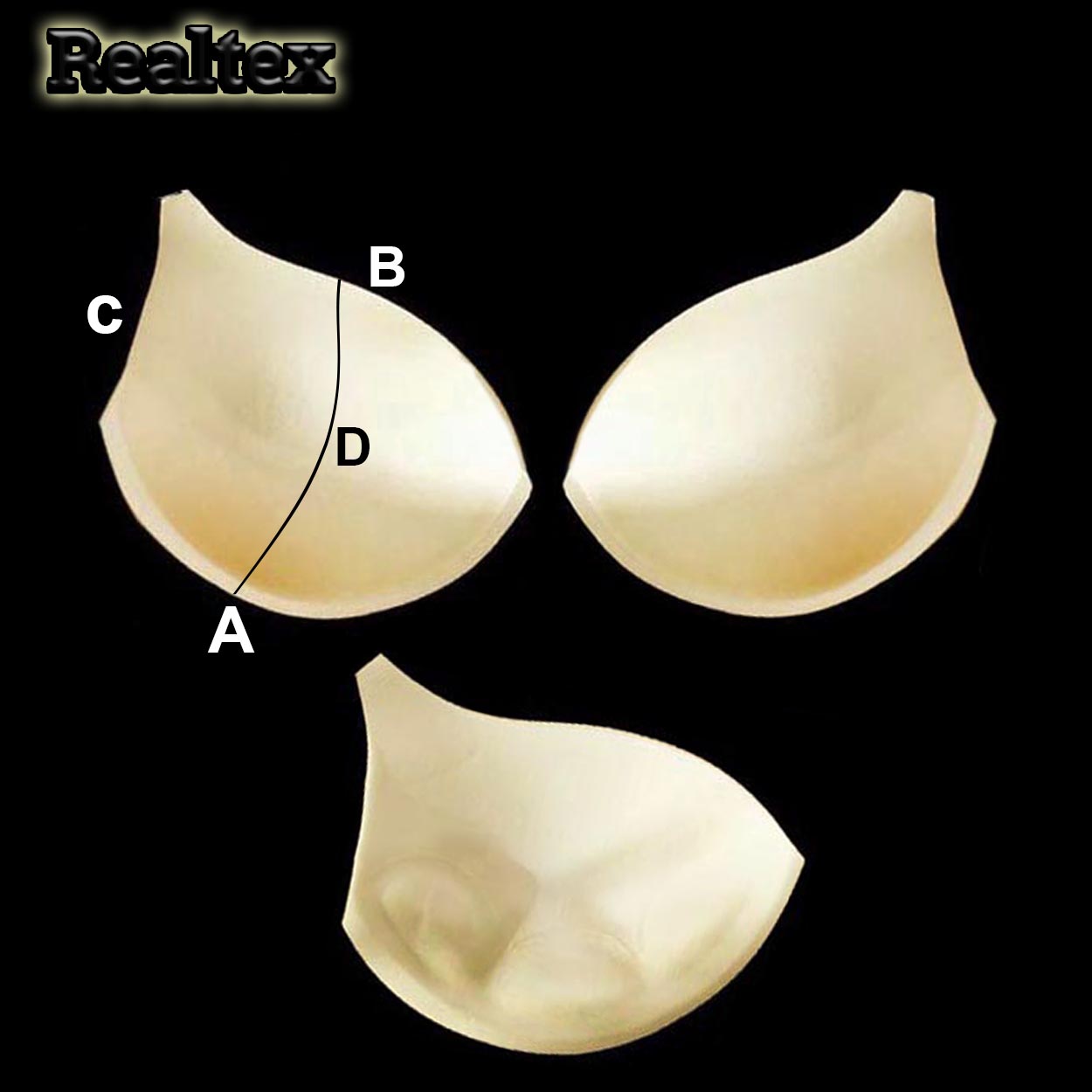 Чашечки Реалтекс R9-1 размер №95 PUSH UP цв.бежевый