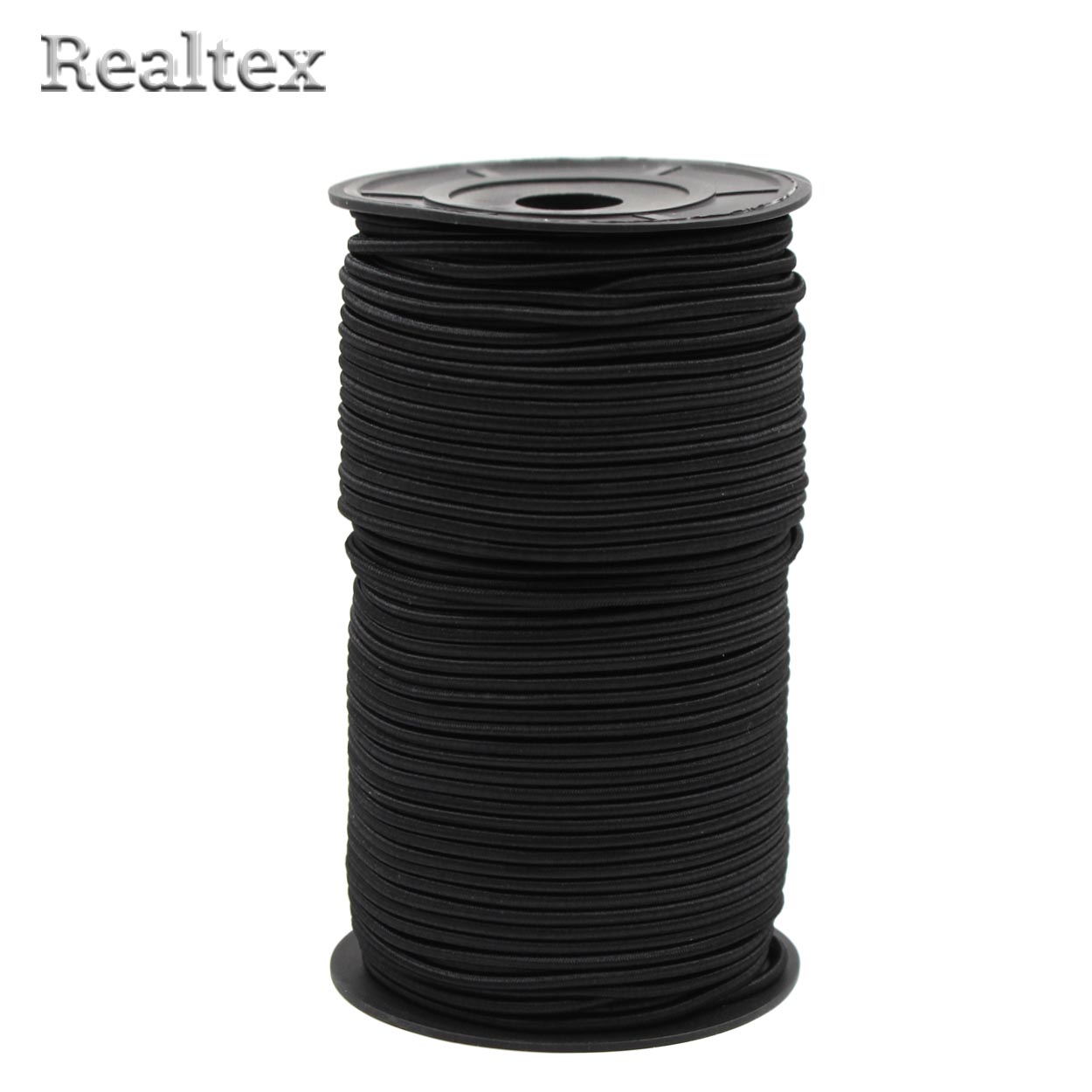Резинка шляпная Realtex Premium 3мм (100м) цв.черный