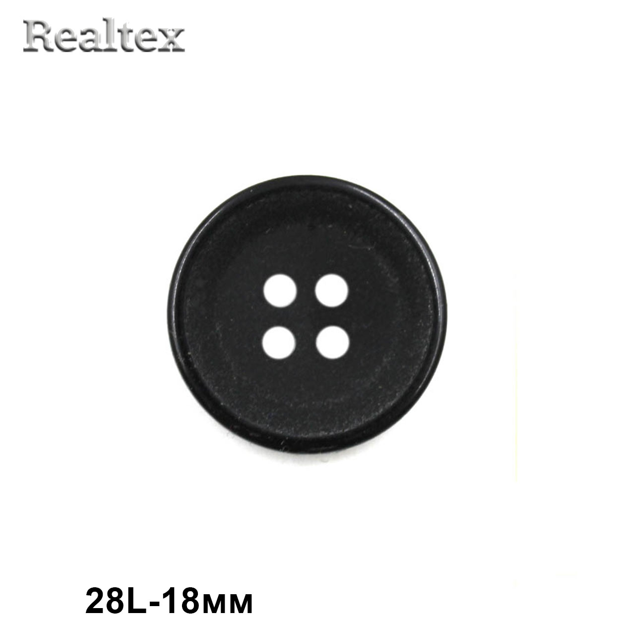 Пуговицы CN A095 28L (36шт) цв.Black