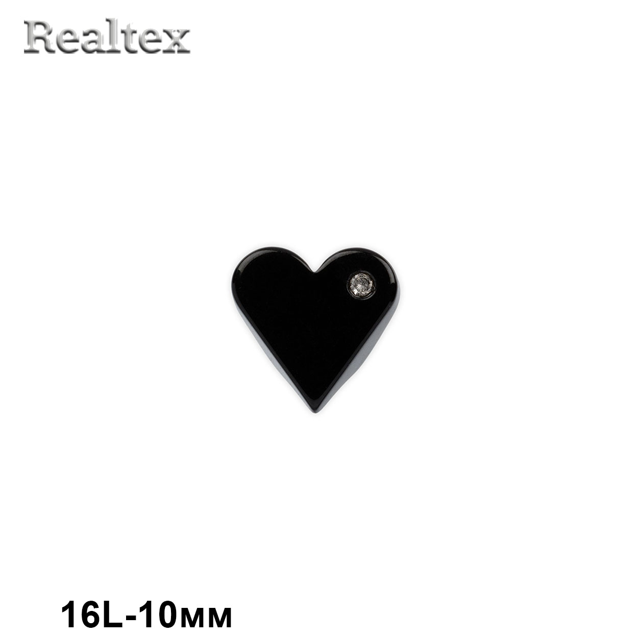 Пуговицы JEY 0009 16L (40шт) цв.A008 чёрный 