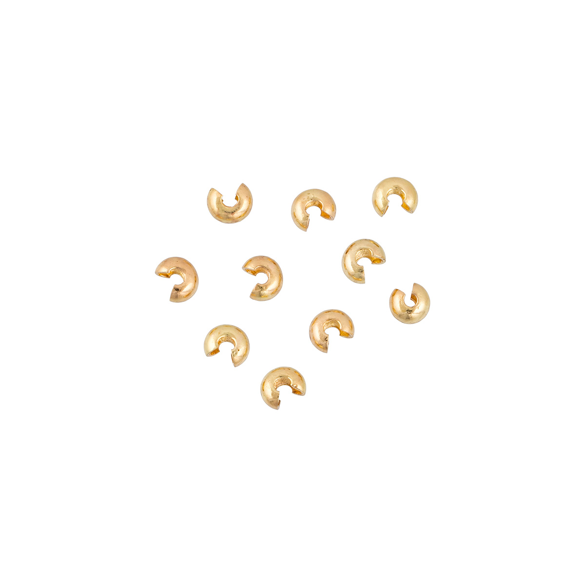 Кримп "Zlatka" FMK-X02 покрывной 5*3мм цв.02 золото