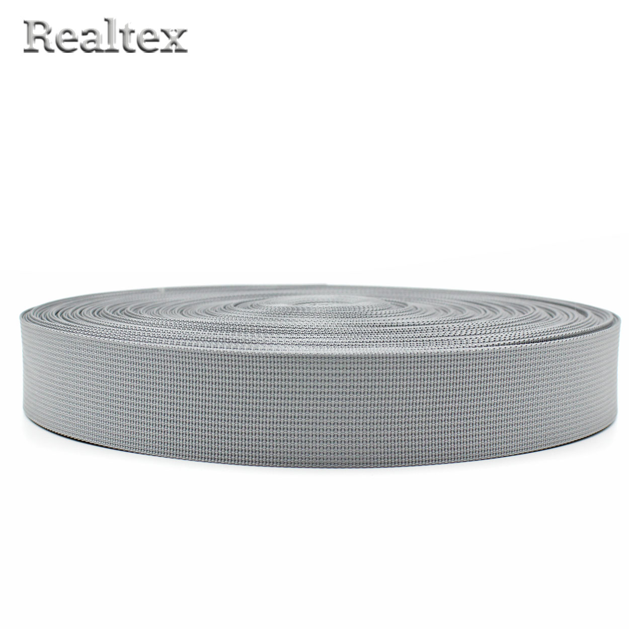  Лента ременная Realtex Premium 38мм (45,7м) цв.18 серый