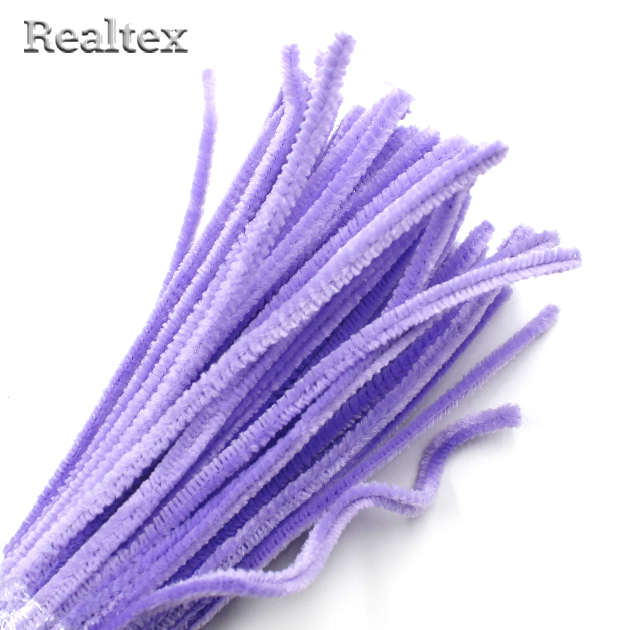 Проволока "Синель" RS для творчества d-6мм 30см (100шт) цв.MKL-01 сиреневый 