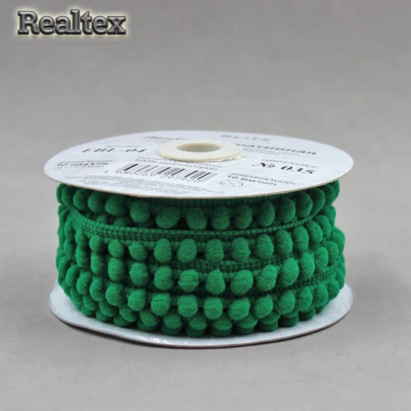 Тесьма декоративная FBL-04 10мм "Blitz" цв.035 зелёный