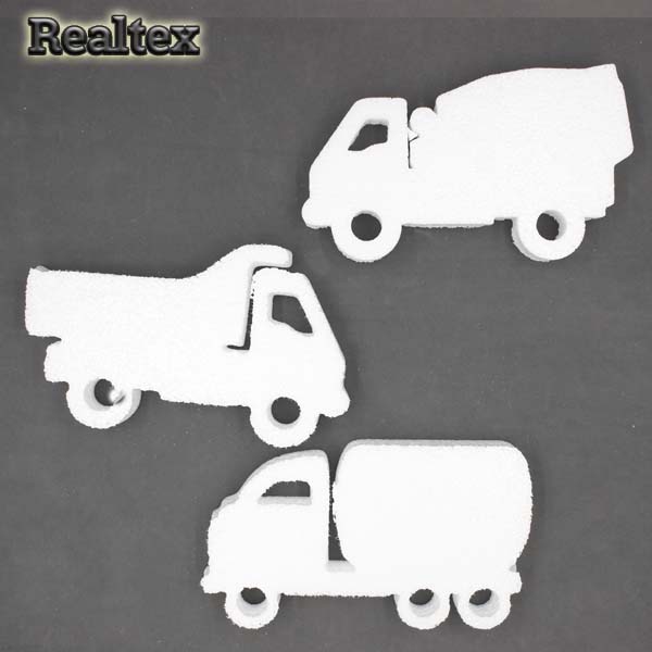 Заготовка для декорирования Строительные машины 21см (пенопласт пористый) 