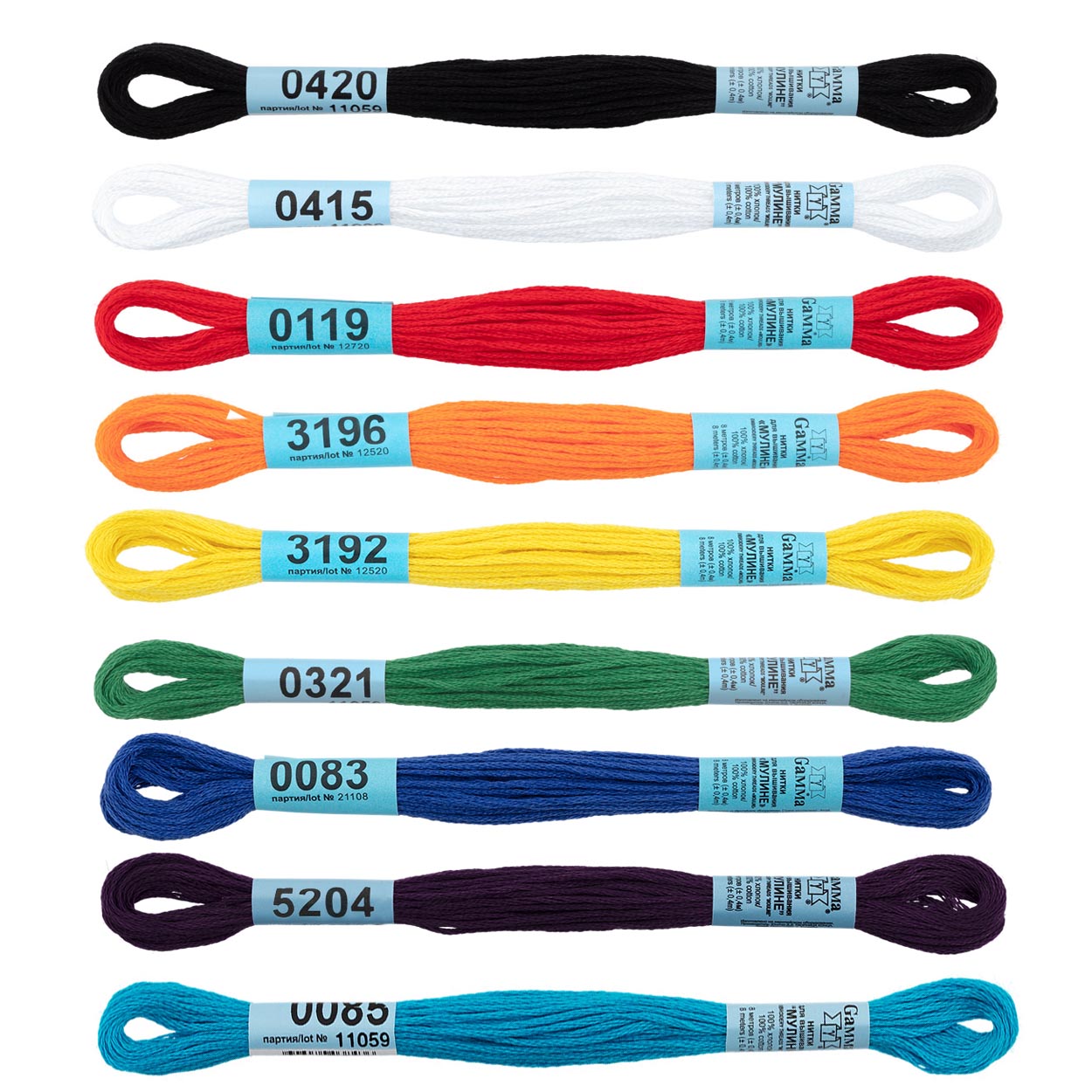 Набор мулине "ГАММА" "Ученический" цв.ассорти