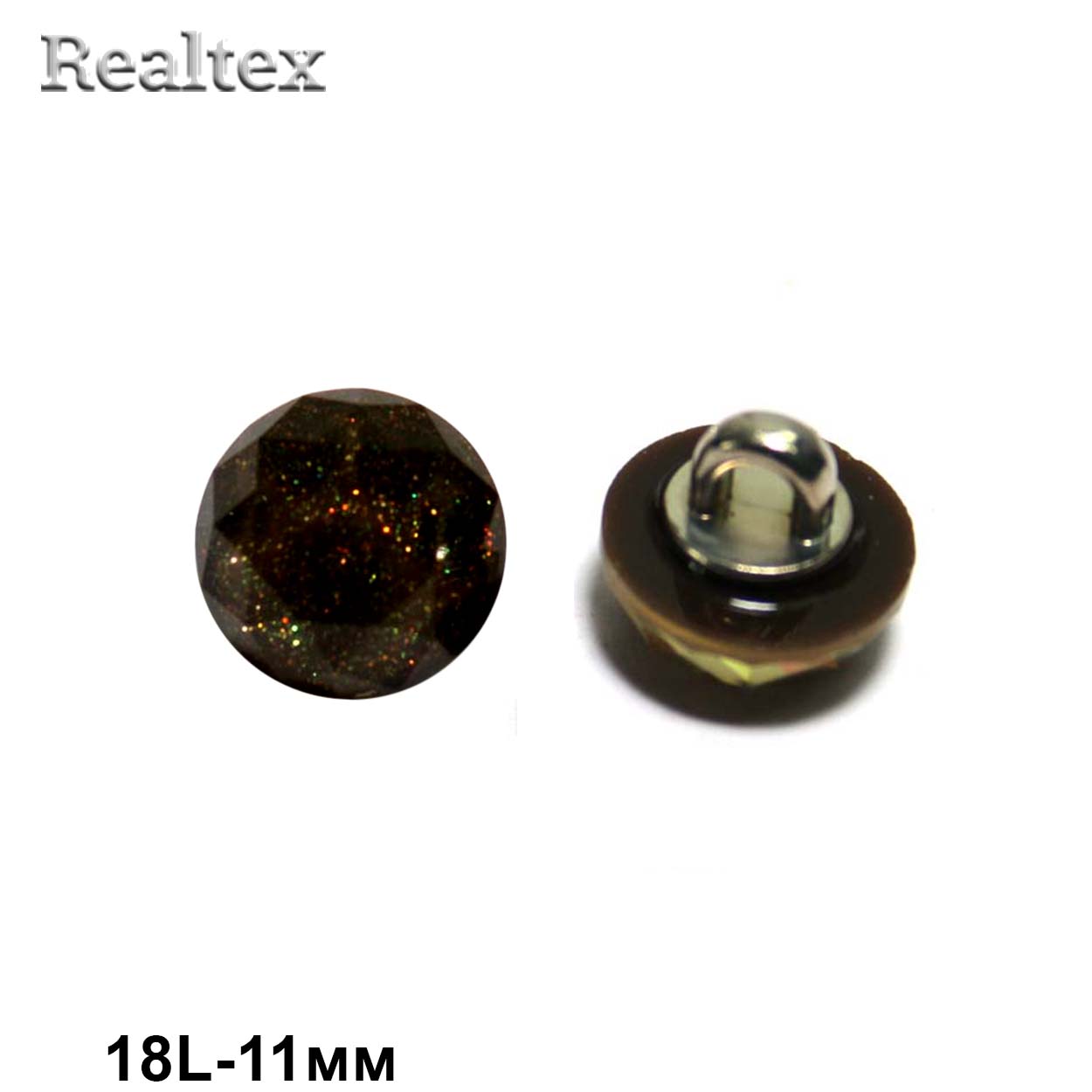 Пуговицы RB M-14 18L (72шт) цв.Black