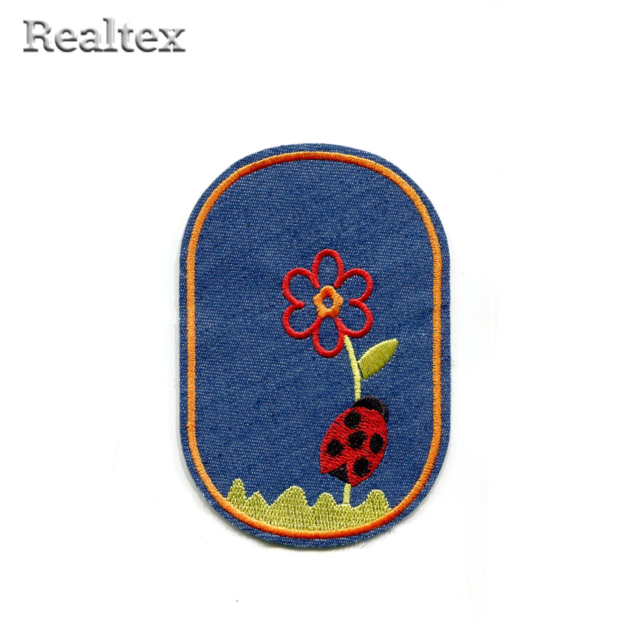 Термоаппликации джинсовые Realtex RT-304 "Цветок"  