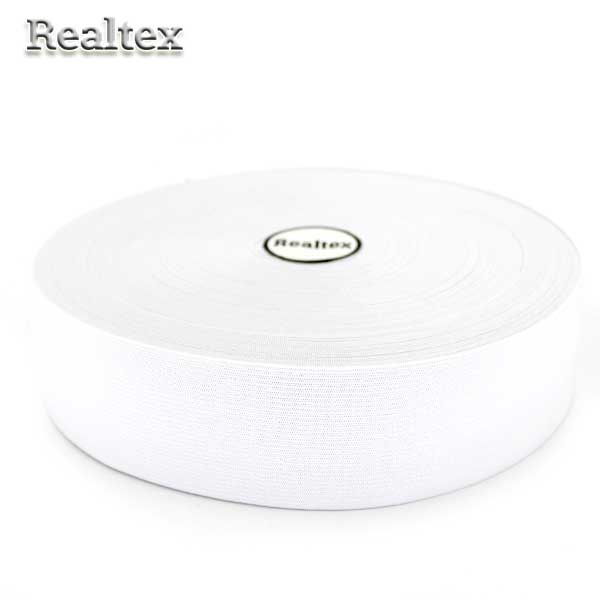 Резинка вязаная Realtex  50мм (40м) цв.белый 