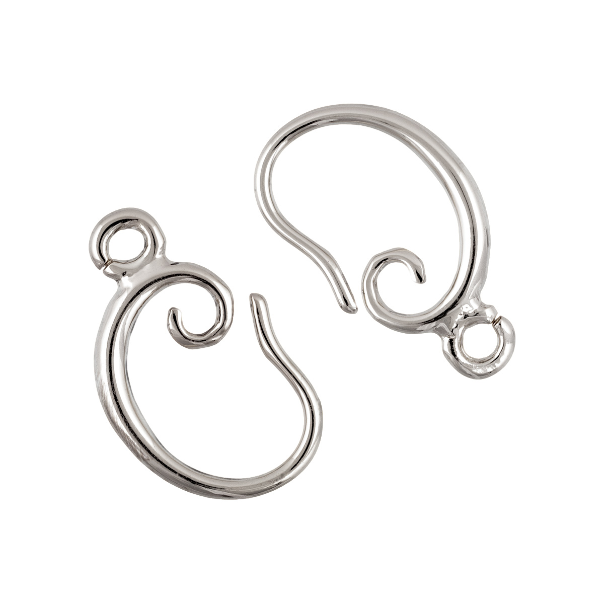 Швензы для серег "Zlatka" FMK-H11 (2шт) цв.серебро