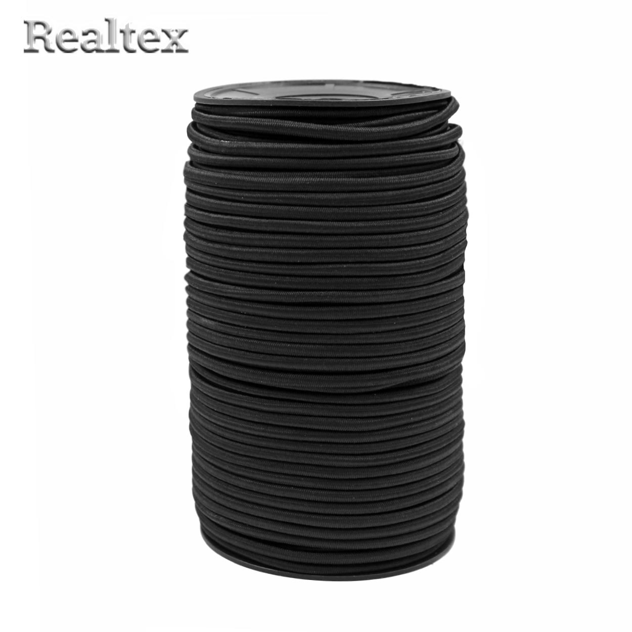 Резинка шляпная Realtex Premium 4мм (50м) цв.черный