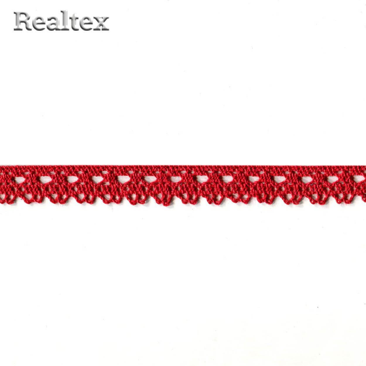 Кружево вязаное  12мм 12.01.071 цв.16 красный