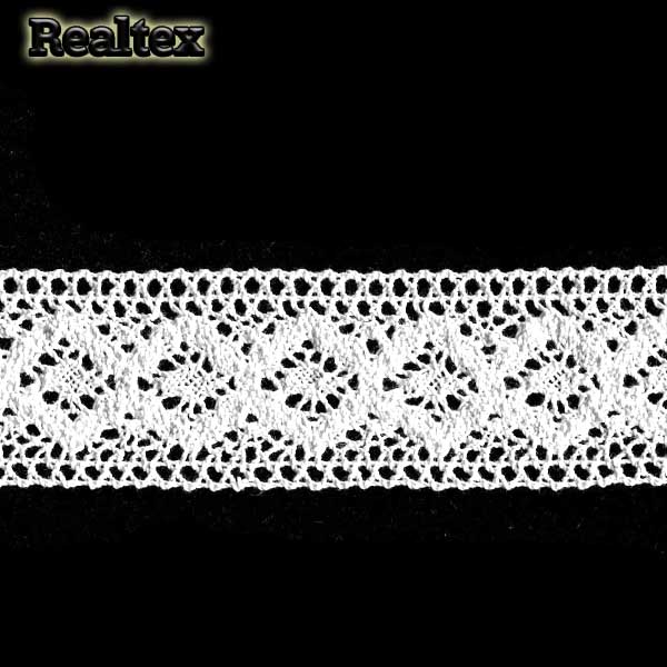 Кружево вязаное  45мм 45.01.100 цв.01 белый