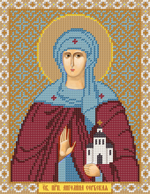 Рисунок на канве для бисера НС С9107 "Св.Прп.Ангелина" 