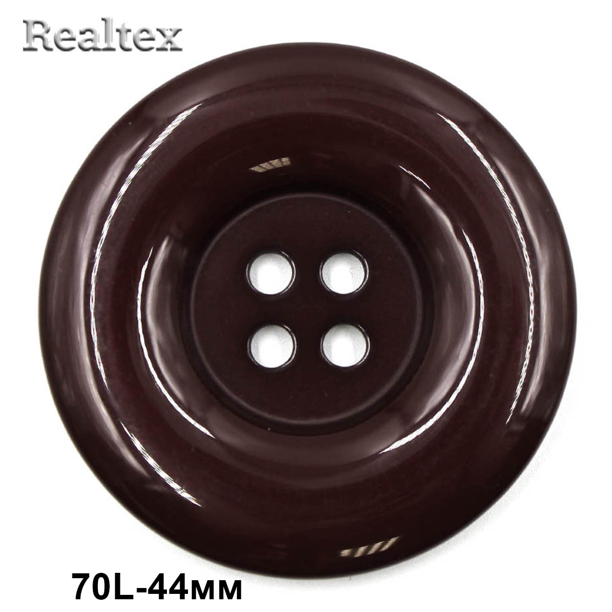 Пуговицы VB  4 70L (10шт) цв.2 бордовый