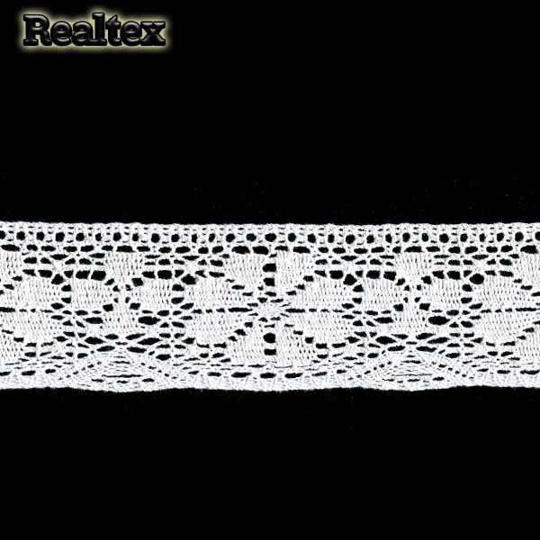 Кружево вязаное  45мм 45.01.196 цв.01 белый