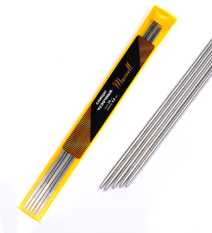 Спицы металл. "Maxwell" из 5-ти шт 25-35 №3,5 25см