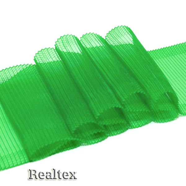 Лента капроновая 110мм 1692 (гофре) цв.15 салатовый 
