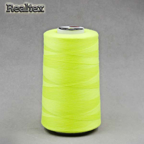 Нитки МАХ 40/2 (5000ярд) цв.122 жёлтый неон 