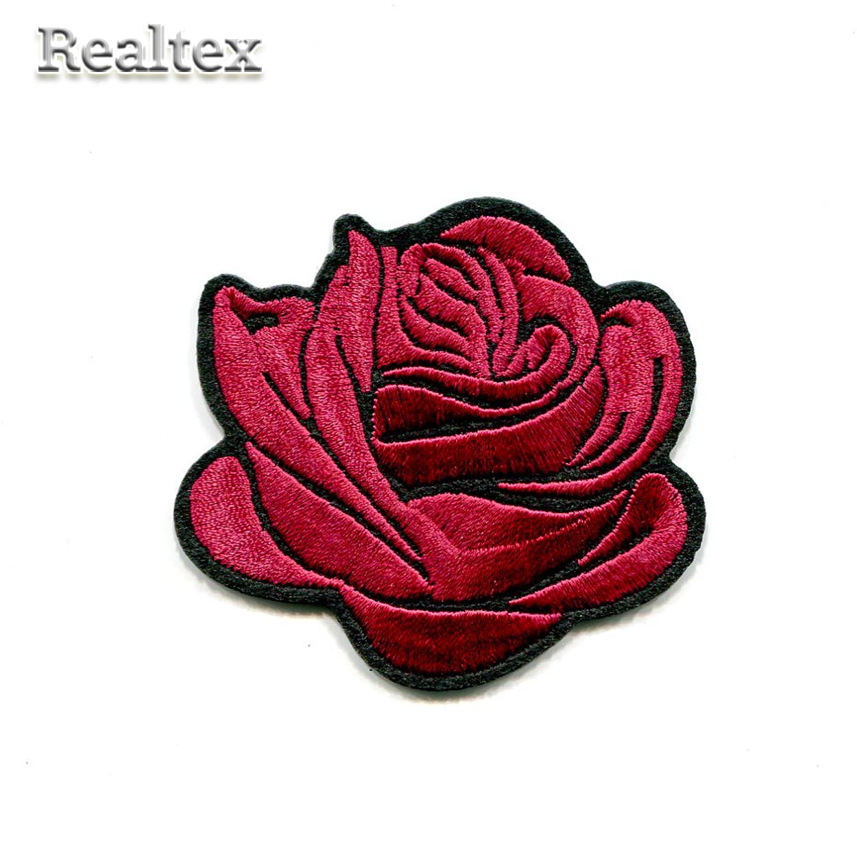  Термоаппликации Realtex H-0527 "Роза" цв.бордовый