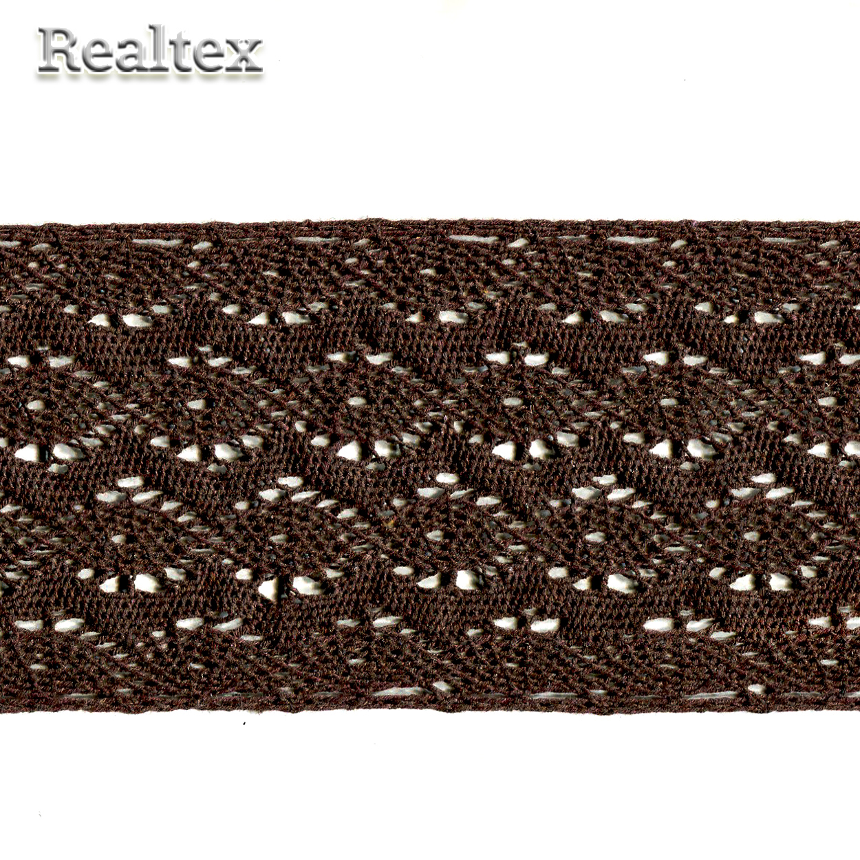 Кружево вязаное  85мм 85.01.132 (25м) цв.10 коричневый