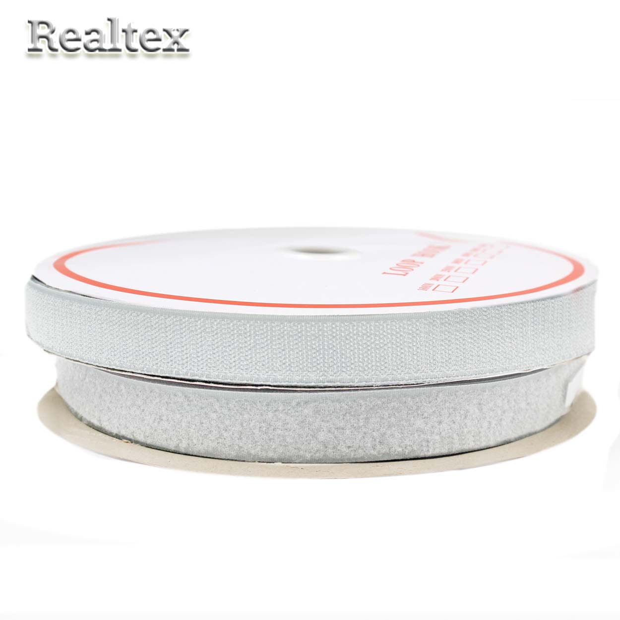 Липучка  Realtex 25мм цв.097 светло-серый