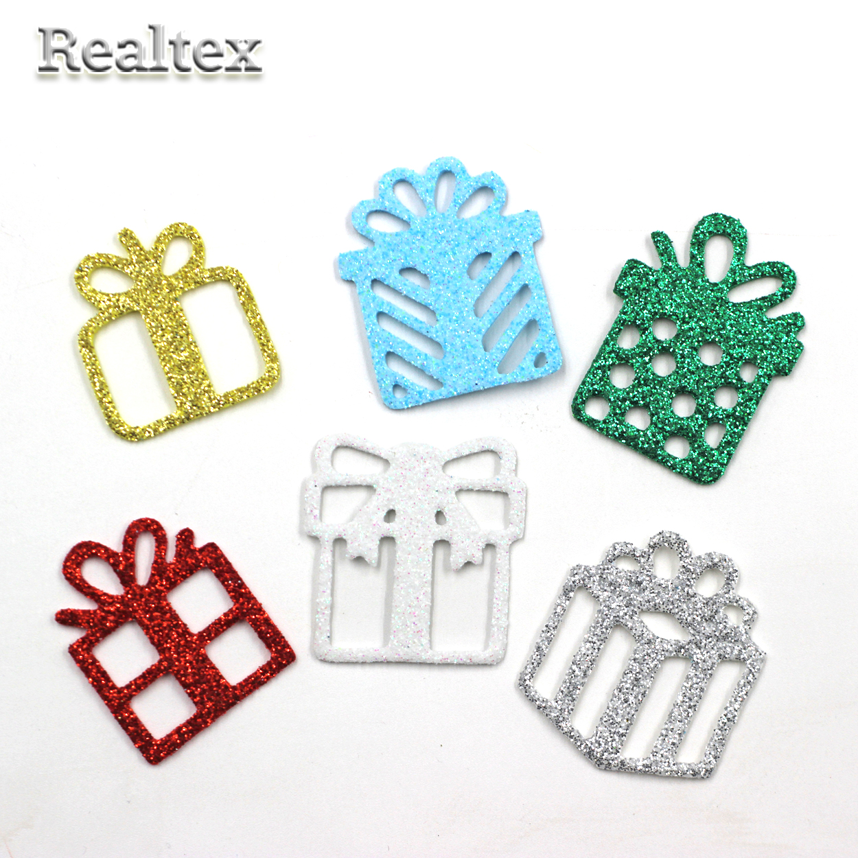 Набор "Фонарик" из глиттерного фоамирана 82*45мм (4шт) цв.Mix