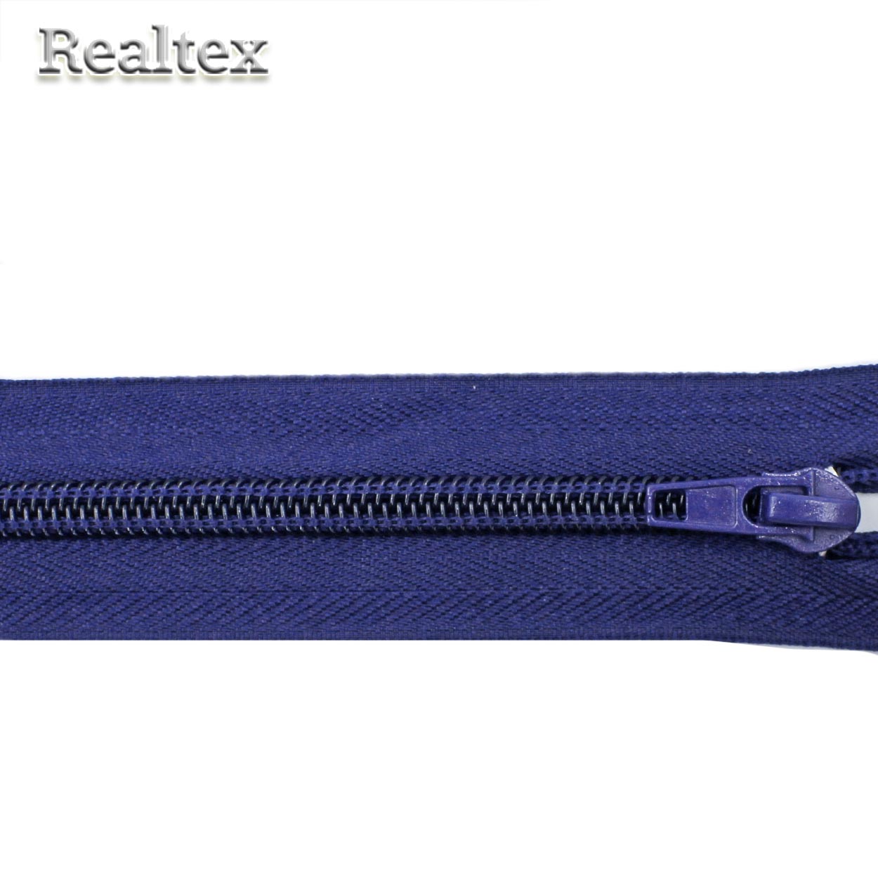 Молния витая  Realtex Т.7  70см 1замок разъемная цв.330 темно-синий