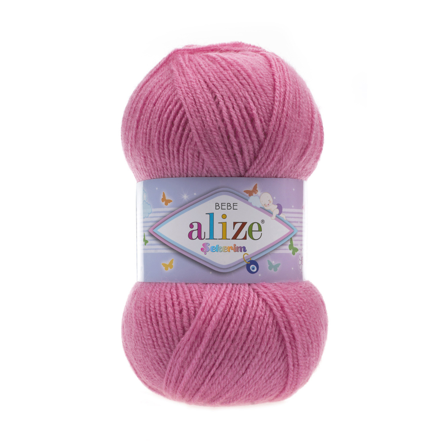 Пряжа Alize "Sekerim Bebe" (100гр) цв.246 роза