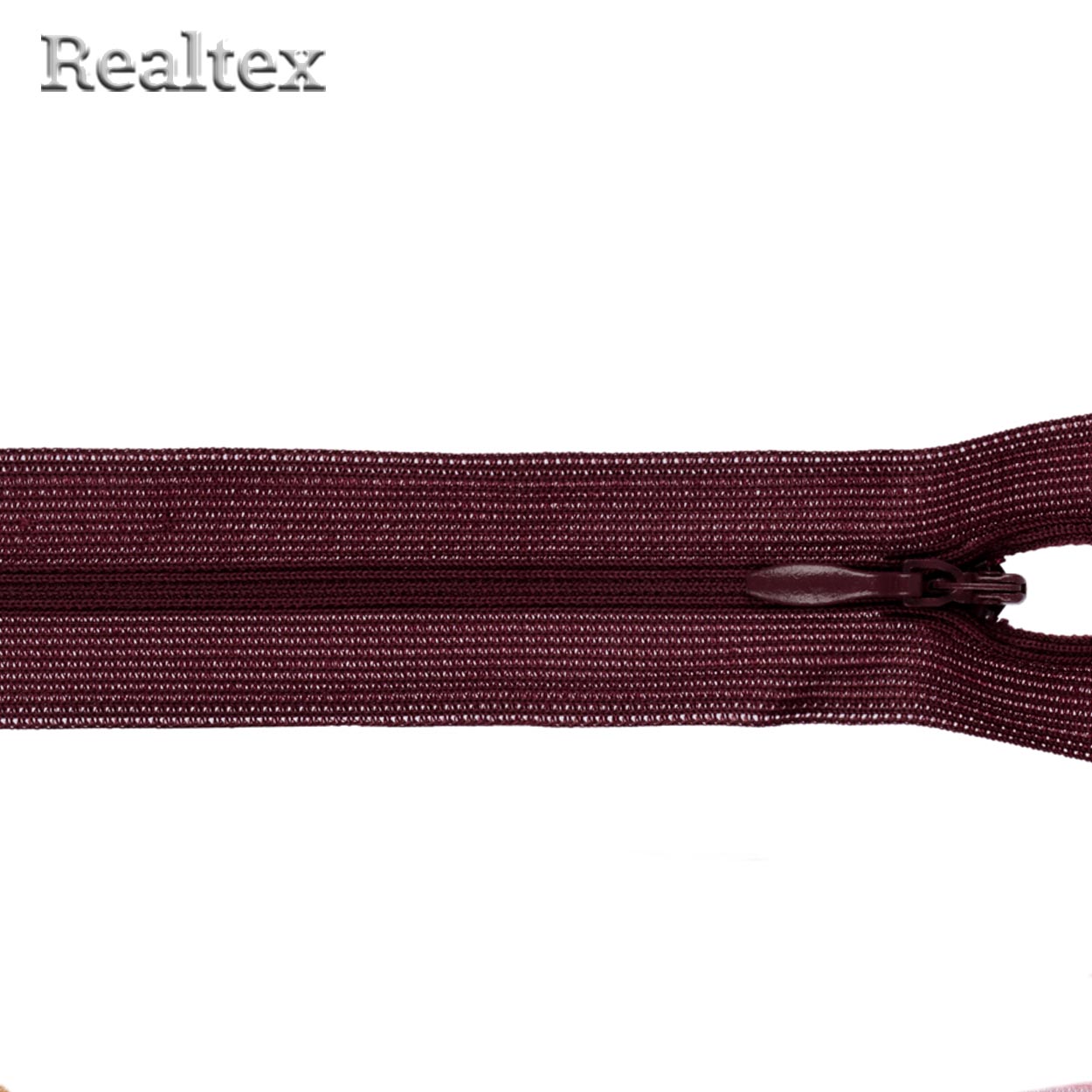 Молния потайная G-013P 50см цв.175 т.бордовый