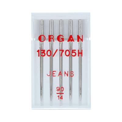 Иглы БШМ ORGAN для джинсы №90-100 в пенале