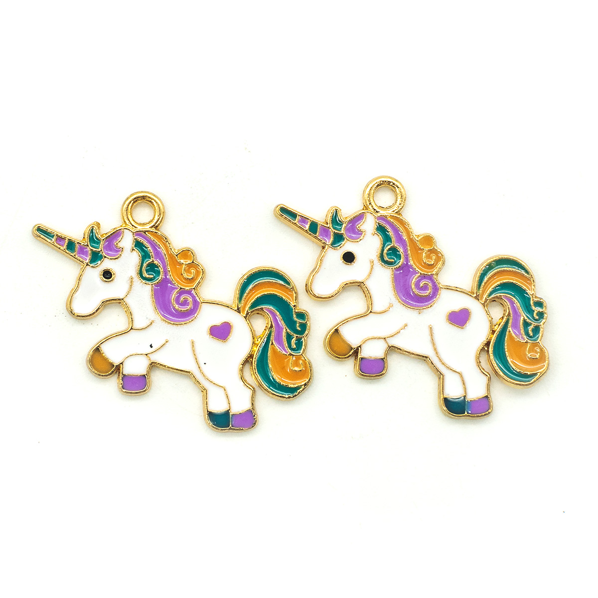 Подвеска декоративная 4AR2069 "Единорог" 34мм Астра цв. белый