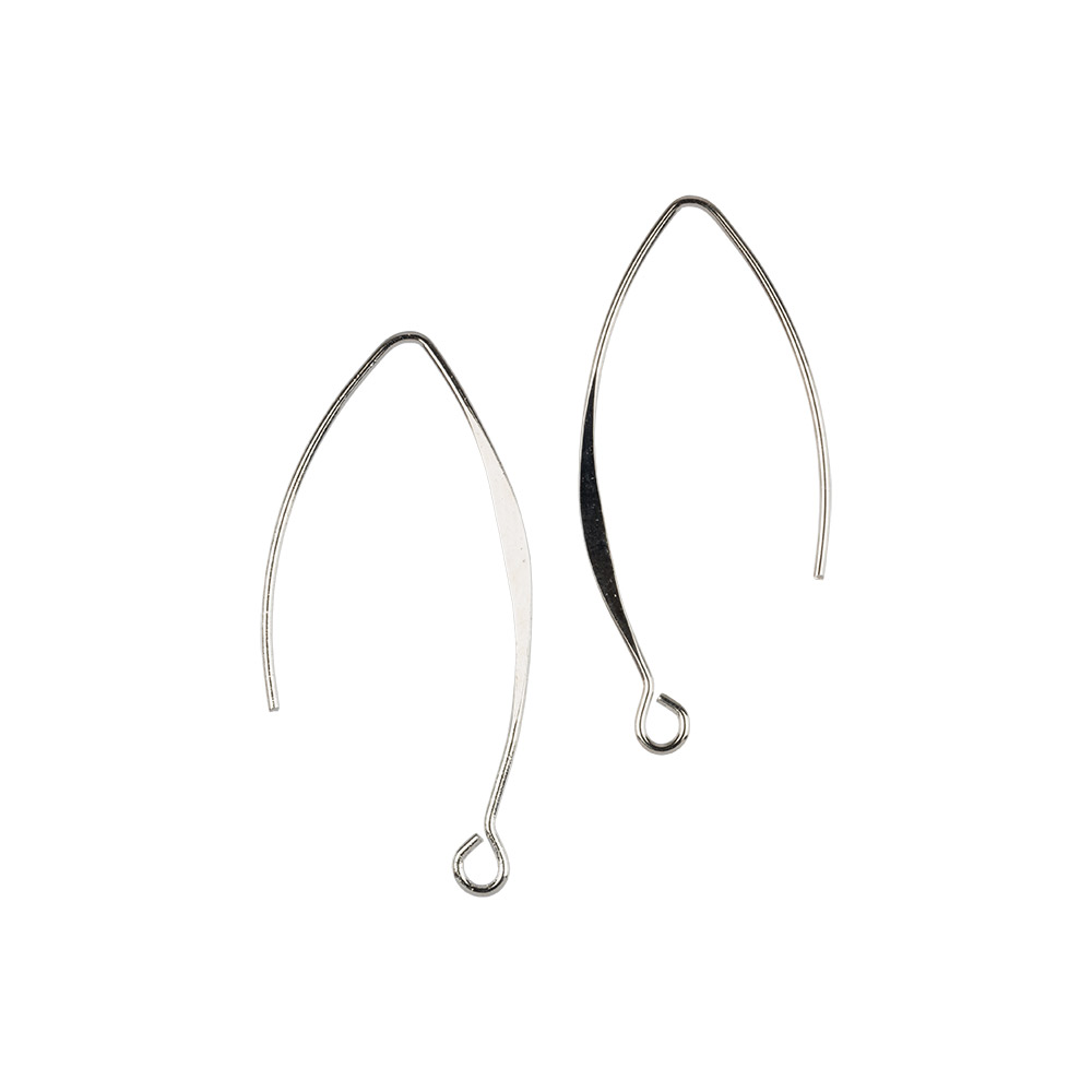 Швензы для серег "Zlatka" FMK-H07 (2шт) цв.серебро