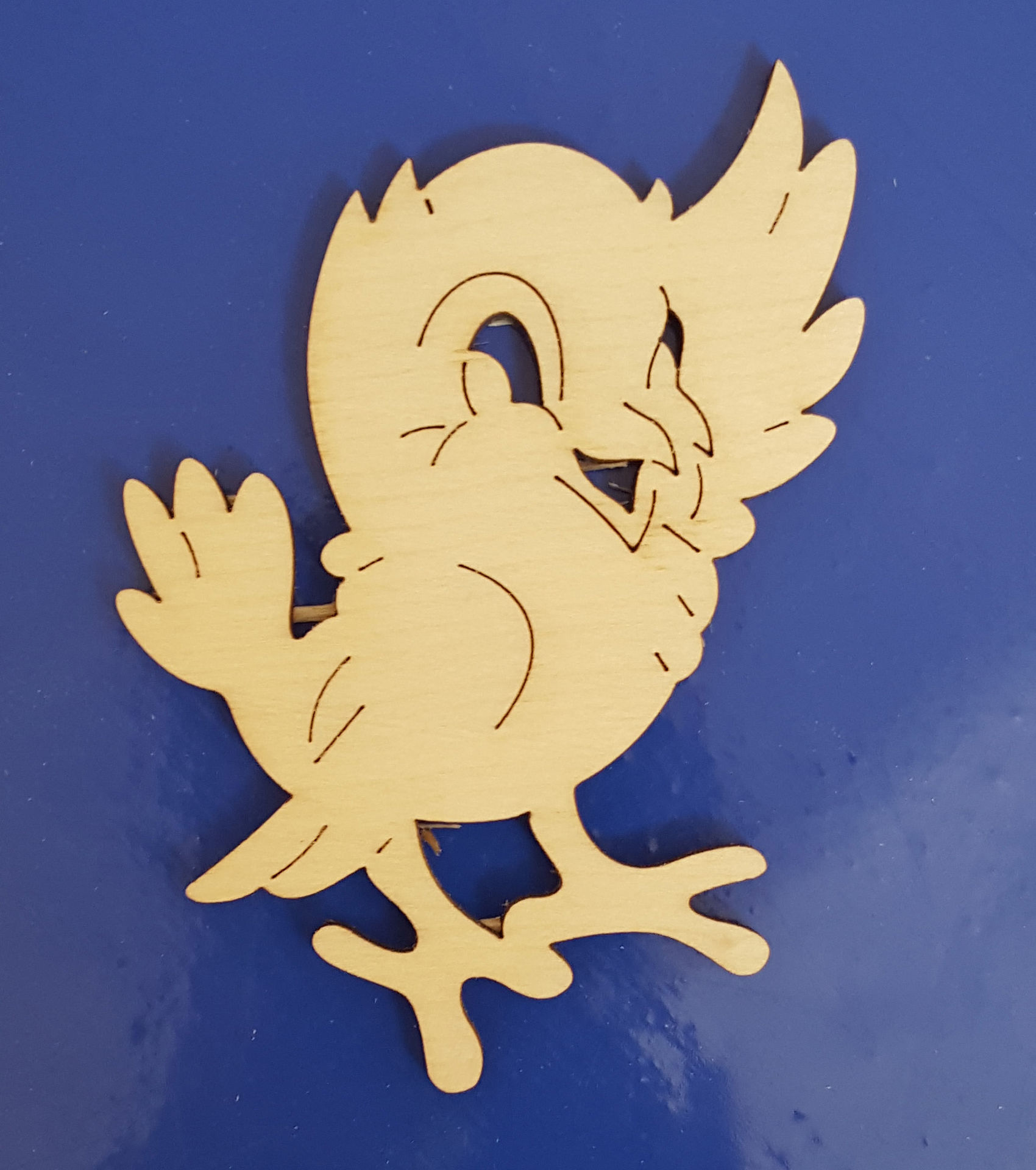 Заготовка для декорирования деревянная Птенчик веселый 15см