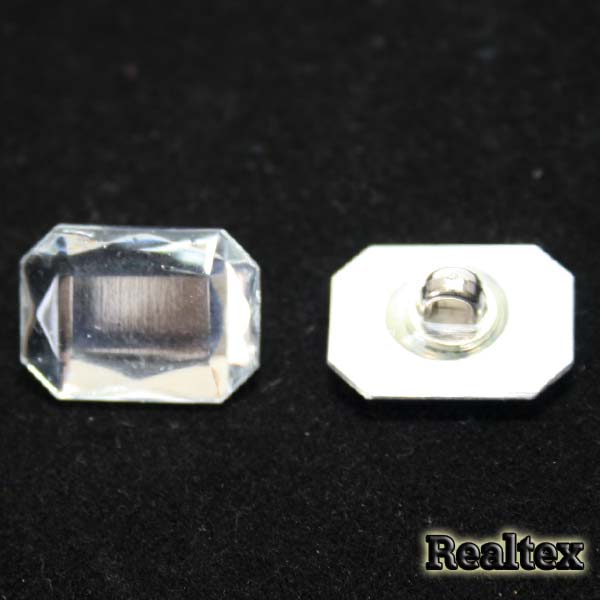 Пуговицы RB A298 13х18мм (72шт) цв.Clear