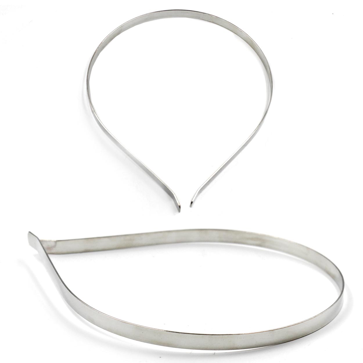 Основа для ободка "Realtex" металл.  7мм (10шт) цв.никель 