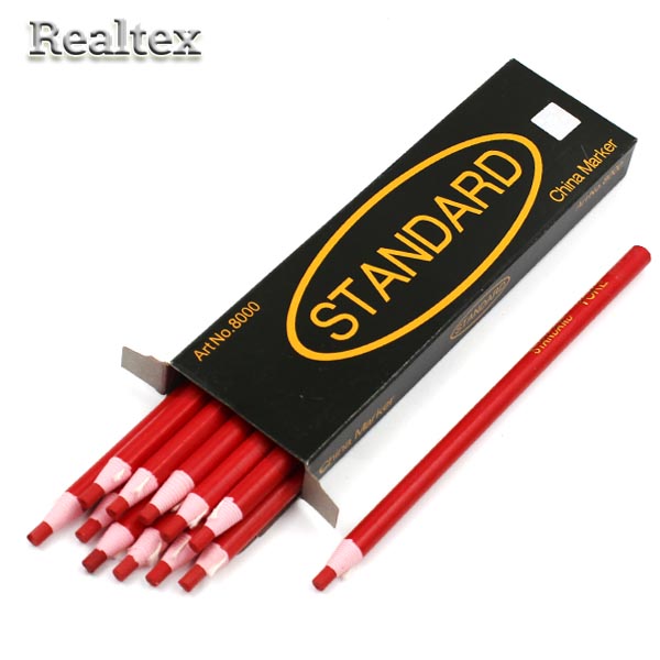 Карандаш Realtex самозатачивающийся, меловой цв.красный